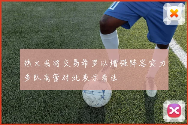 热火或将交易希罗以增强阵容实力多队高管对此表示看法